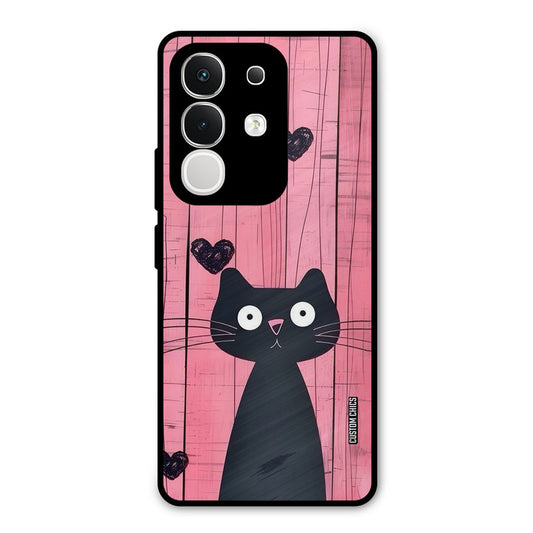 Cute Black Cat Vivo T4x Mobile Back Cover - Cute PrintShield Case