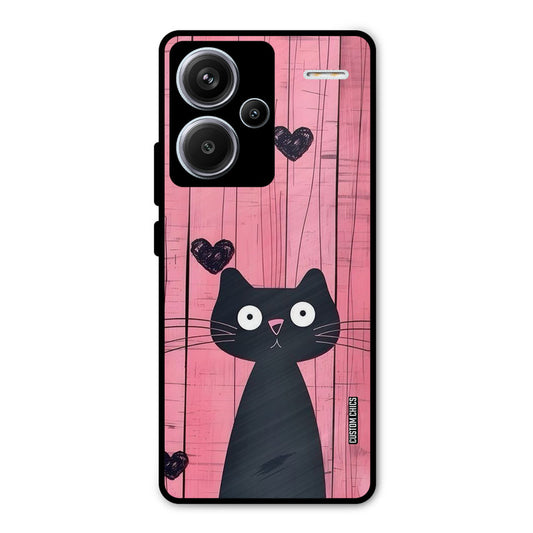 Cute Black Cat Redmi Note 13 Pro Plus Mobile Back Cover - Cute PrintShield Case