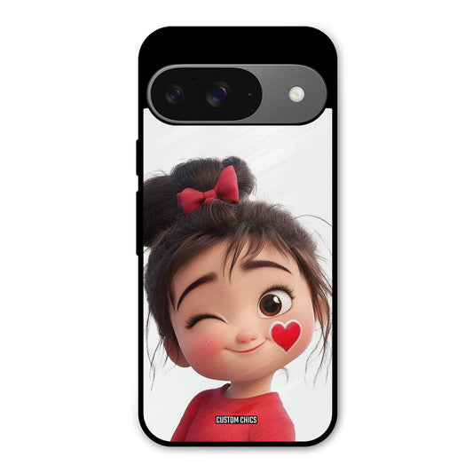 Cute Bunny Girl Google Pixel 9 Mobile Back Cover - Cute PrintShield Case