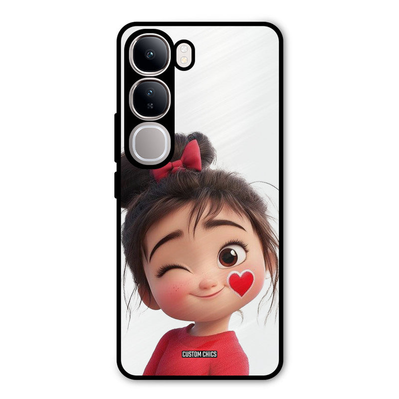 Cute Bunny Girl Vivo Y300 Mobile Back Cover - Cute PrintShield Case