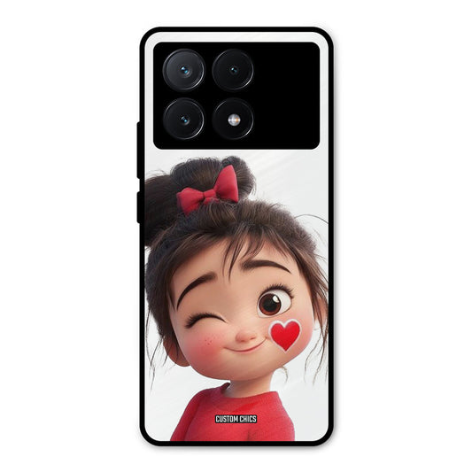 Cute Bunny Girl Poco X6 Pro Mobile Back Cover - Cute PrintShield Case