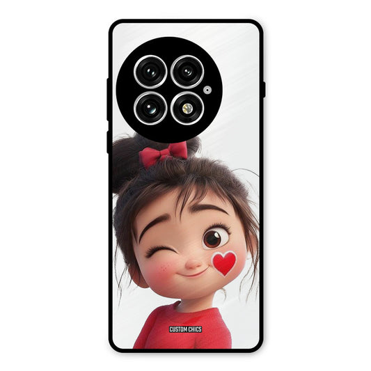 Cute Bunny Girl Oneplus 13 Mobile Back Cover - Cute PrintShield Case