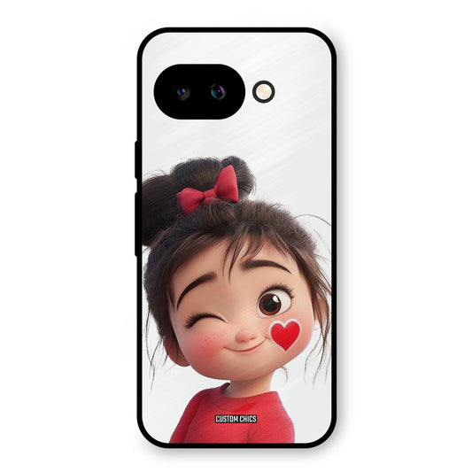 Cute Bunny Girl Google Pixel 9A Mobile Back Cover - Cute PrintShield Case