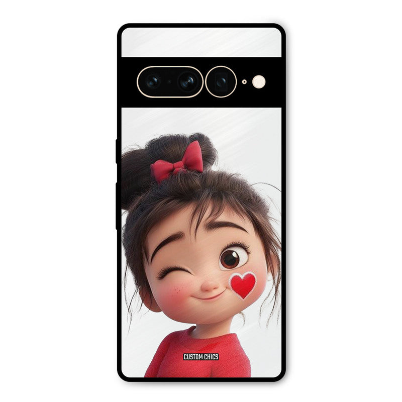 Cute Bunny Girl Google Pixel 7 Pro Mobile Back Cover - Cute PrintShield Case