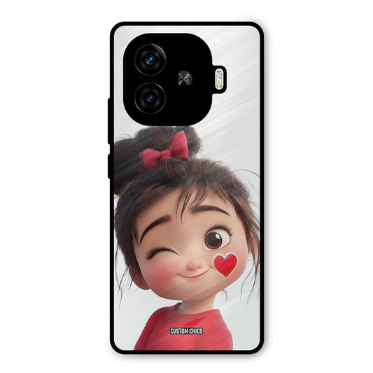 Cute Bunny Girl iQoo Z9 Turbo Mobile Back Cover - Cute PrintShield Case