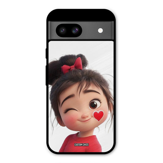 Cute Bunny Girl Google Pixel 8a Mobile Back Cover - Cute PrintShield Case