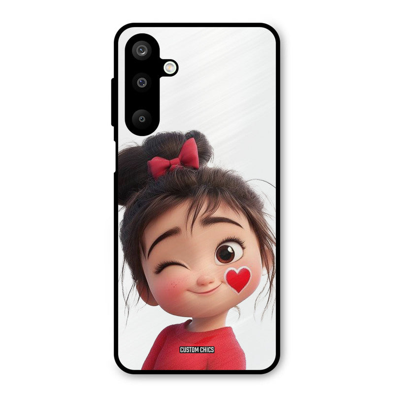 Cute Bunny Girl Samsung Galaxy M16 Mobile Back Cover - Cute PrintShield Case