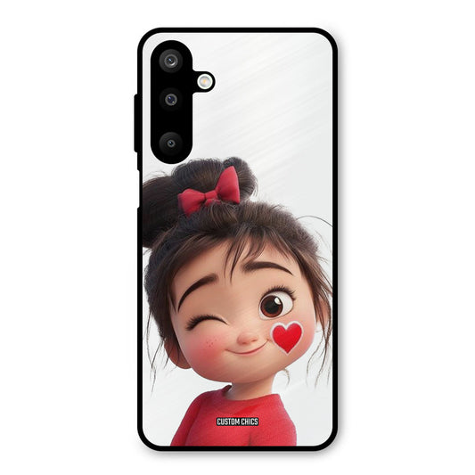 Cute Bunny Girl Samsung Galaxy M16 Mobile Back Cover - Cute PrintShield Case
