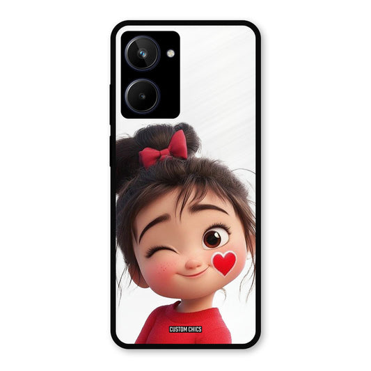 Cute Bunny Girl Realme 10 Mobile Back Cover - Cute PrintShield Case