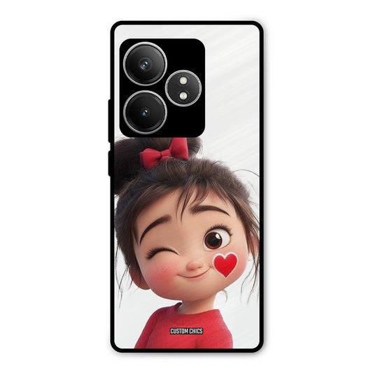 Cute Bunny Girl Realme GT 6T Mobile Back Cover - Cute PrintShield Case