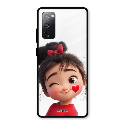 Cute Bunny Girl Samsung Galaxy S20 FE Mobile Back Cover - Cute PrintShield Case
