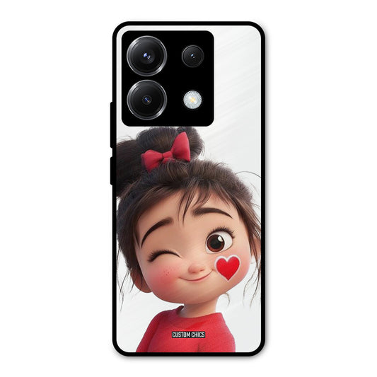 Cute Bunny Girl Poco X6 Mobile Back Cover - Cute PrintShield Case