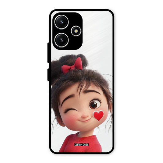 Cute Bunny Girl Redmi 12 5G Mobile Back Cover - Cute PrintShield Case
