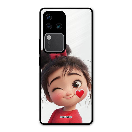 Cute Bunny Girl Vivo V30 Pro Mobile Back Cover - Cute PrintShield Case