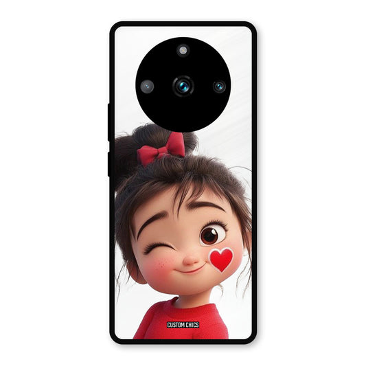 Cute Bunny Girl Realme 11 Pro Plus Mobile Back Cover - Cute PrintShield Case
