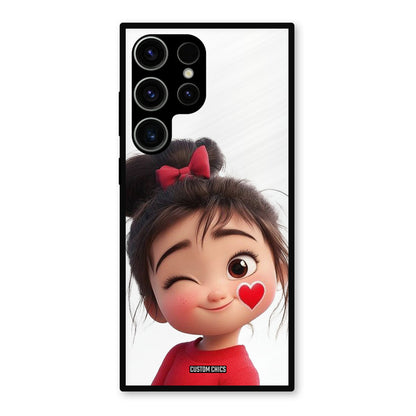 Cute Bunny Girl Samsung Galaxy S23 Ultra Mobile Back Cover - Cute PrintShield Case