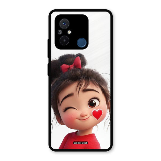 Cute Bunny Girl Redmi 12c Mobile Back Cover - Cute PrintShield Case