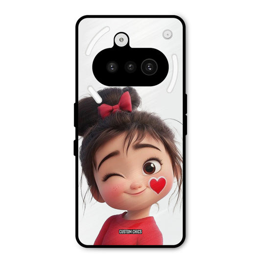 Cute Bunny Girl Nothing Phone 3A Mobile Back Cover - Cute PrintShield Case