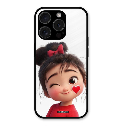 Cute Bunny Girl iPhone 15 Pro Max Mobile Back Cover - Cute PrintShield Case