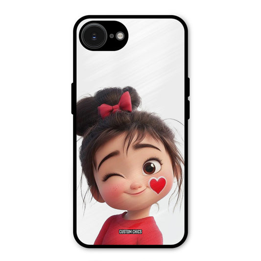 Cute Bunny Girl iPhone 16e Mobile Back Cover - Cute PrintShield Case