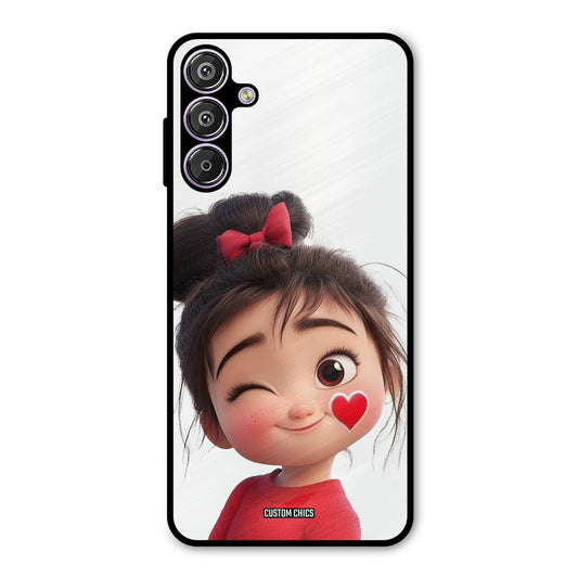 Cute Bunny Girl Samsung Galaxy F15 Mobile Back Cover - Cute PrintShield Case