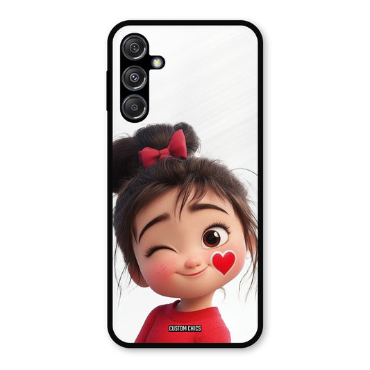 Cute Bunny Girl Samsung Galaxy M34 5G Mobile Back Cover - Cute PrintShield Case