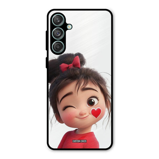 Cute Bunny Girl Samsung Galaxy M55 5G Mobile Back Cover - Cute PrintShield Case