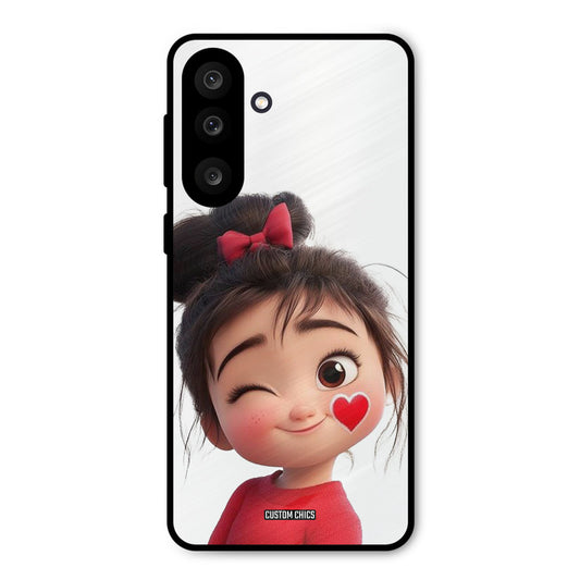 Cute Bunny Girl Samsung Galaxy M56 Mobile Back Cover - Cute PrintShield Case