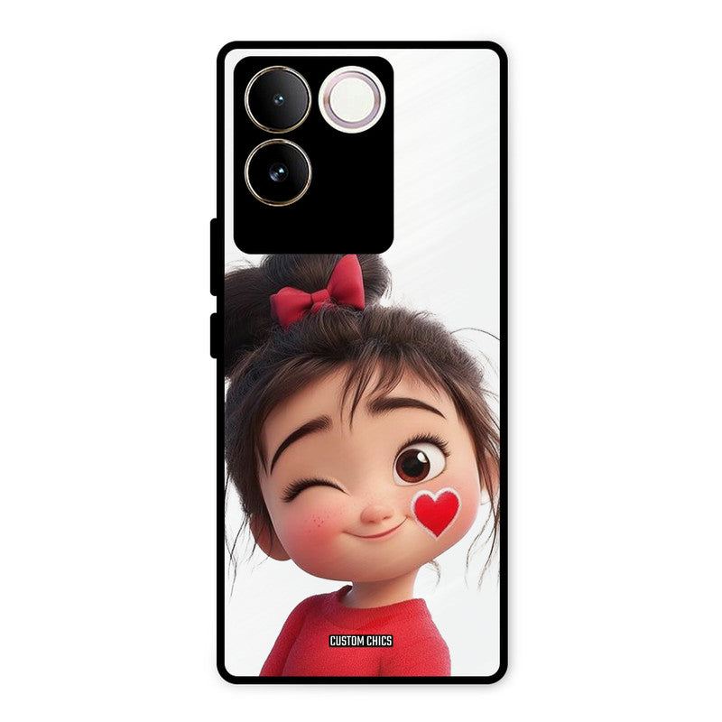 Cute Bunny Girl Vivo T2 Pro Mobile Back Cover - Cute PrintShield Case