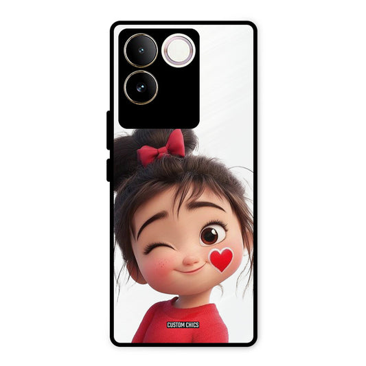 Cute Bunny Girl Vivo T2 Pro Mobile Back Cover - Cute PrintShield Case
