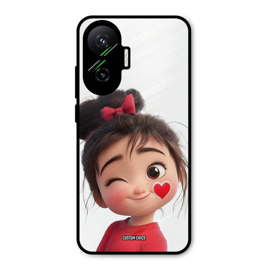 Cute Bunny Girl Poco F7 5G Mobile Back Cover - Cute PrintShield Case