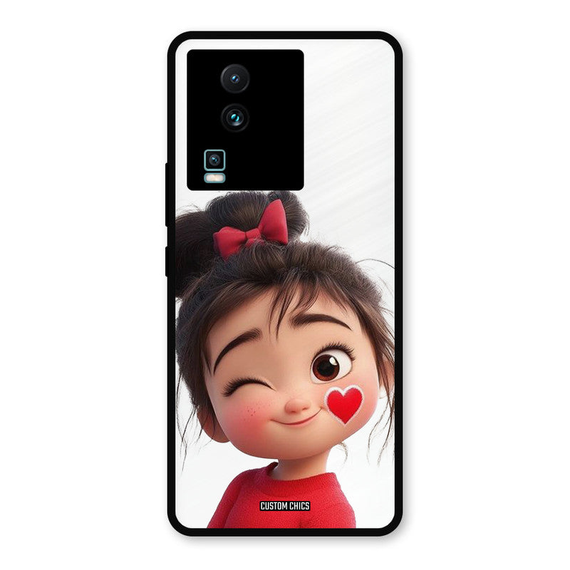 Cute Bunny Girl IQOO Neo 7 Mobile Back Cover - Cute PrintShield Case