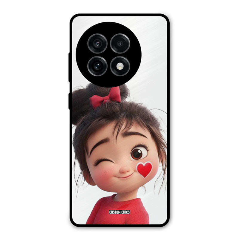 Cute Bunny Girl OnePlus 13R Mobile Back Cover - Cute PrintShield Case