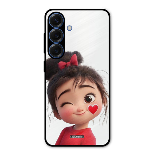 Cute Bunny Girl Samsung Galaxy S25 Mobile Back Cover - Cute PrintShield Case