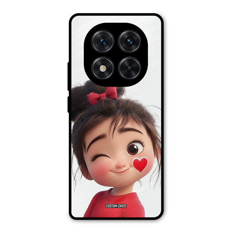 Cute Bunny Girl Redmi Note 14 Pro Mobile Back Cover - Cute PrintShield Case