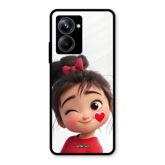 Cute Bunny Girl Realme 10 Pro Mobile Back Cover - Cute PrintShield Case