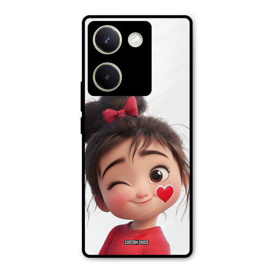 Cute Bunny Girl Vivo Y200 Pro Mobile Back Cover - Cute PrintShield Case