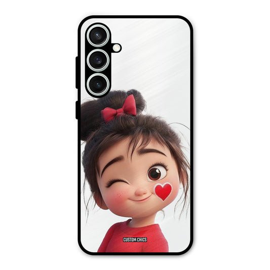 Cute Bunny Girl Samsung Galaxy S23 Mobile Back Cover - Cute PrintShield Case