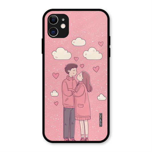 Cute Couple Together iPhone 11 Mobile Back Cover - Cute PrintShield Case