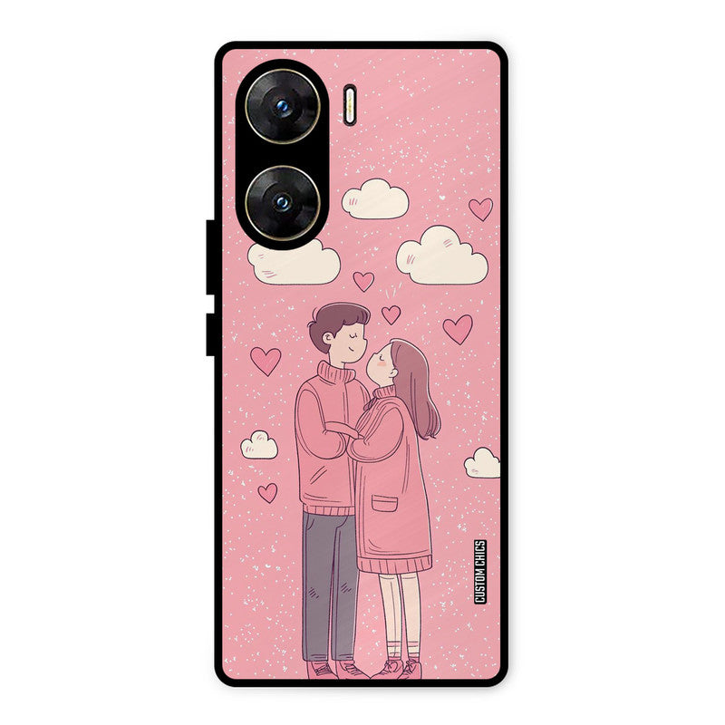 Cute Couple Together Vivo V29e Mobile Back Cover - Cute PrintShield Case