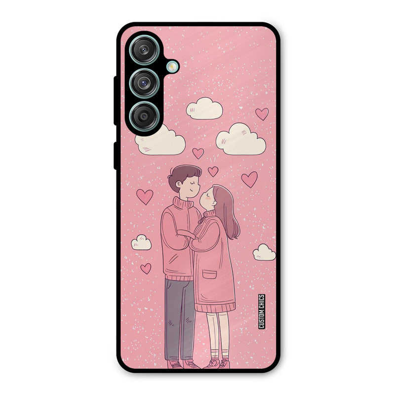 Cute Couple Together Samsung Galaxy M55 5G Mobile Back Cover - Cute PrintShield Case