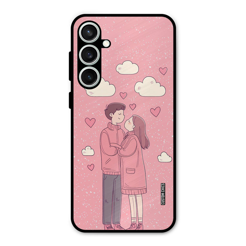 Cute Couple Together Samsung Galaxy S23 Mobile Back Cover - Cute PrintShield Case