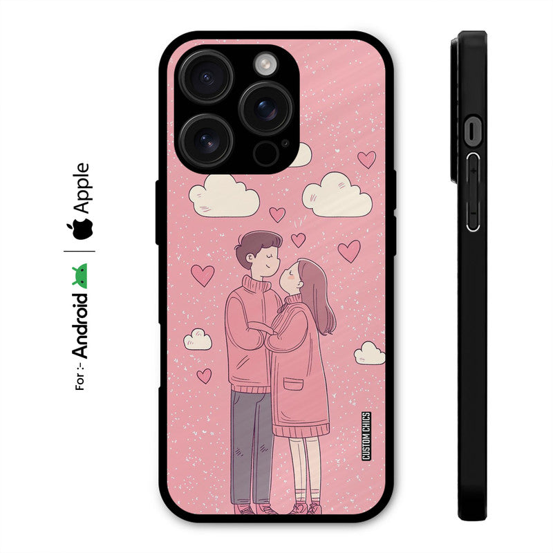 Cute Couple Together Case – Premium PrintShield Mobile Cover