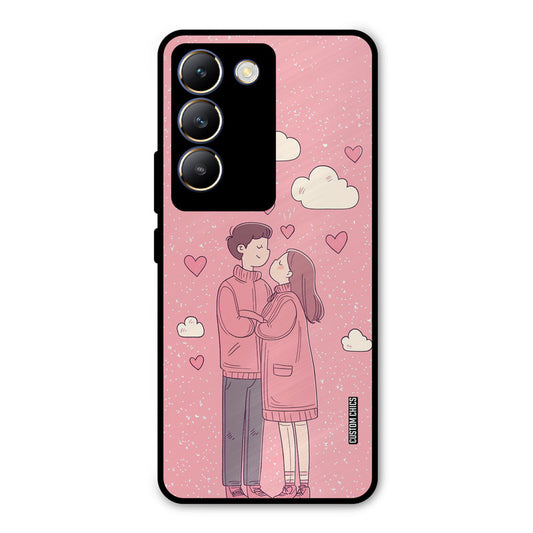 Cute Couple Together Vivo Y200e Mobile Back Cover - Cute PrintShield Case