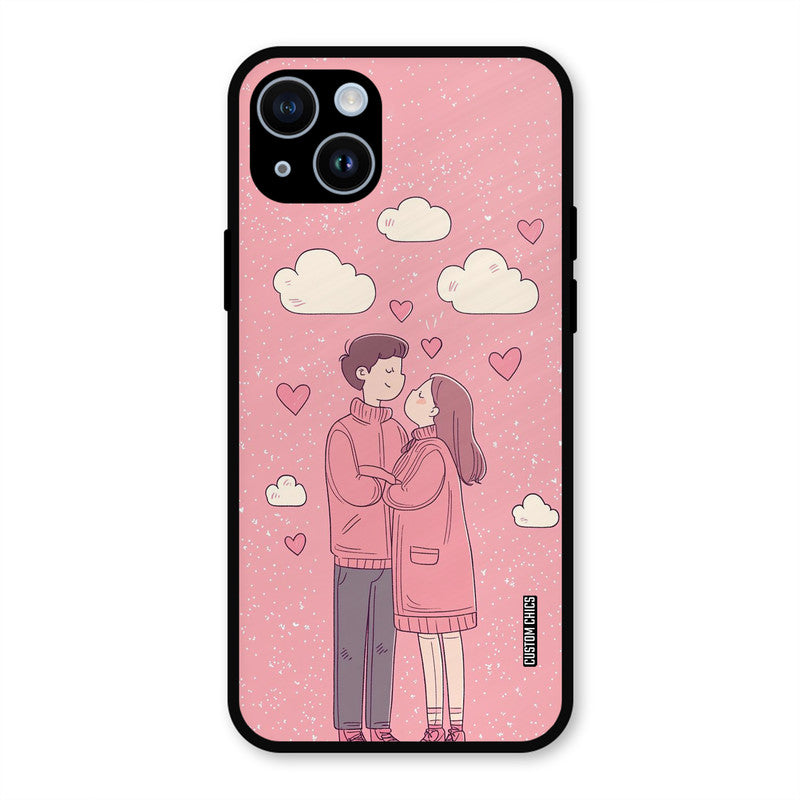 Cute Couple Together iPhone 14 Mobile Back Cover - Cute PrintShield Case