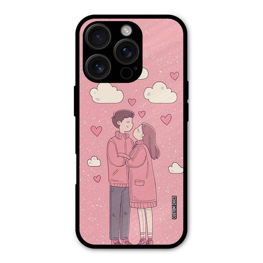 Cute Couple Together iPhone 16 Pro Max Mobile Back Cover - Cute PrintShield Case