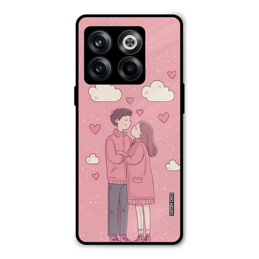 Cute Couple Together Oneplus 10T Mobile Back Cover - Cute PrintShield Case