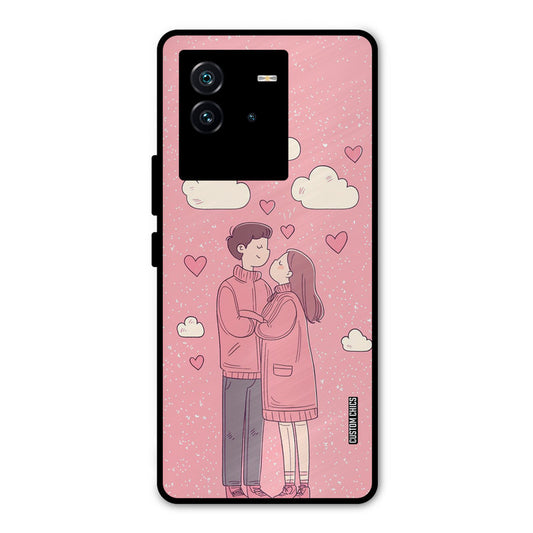 Cute Couple Together iQOO Neo 6 5G Mobile Back Cover - Cute PrintShield Case