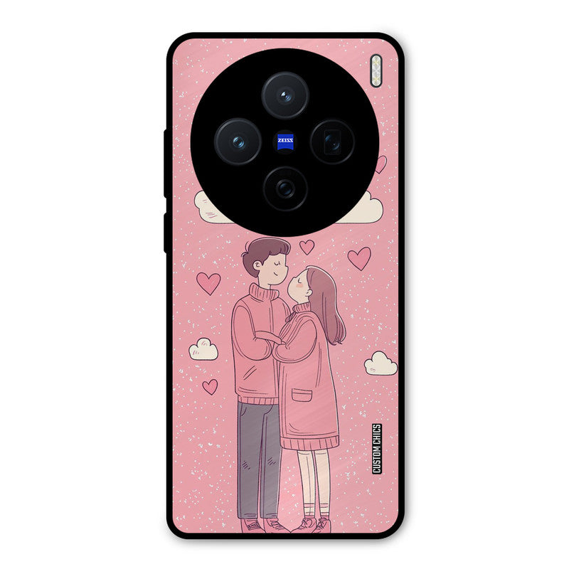Cute Couple Together Vivo X200 Mobile Back Cover - Cute PrintShield Case