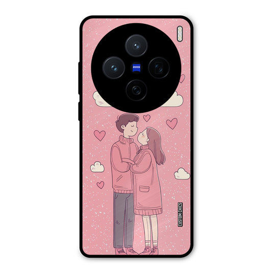 Cute Couple Together Vivo X200 Mobile Back Cover - Cute PrintShield Case